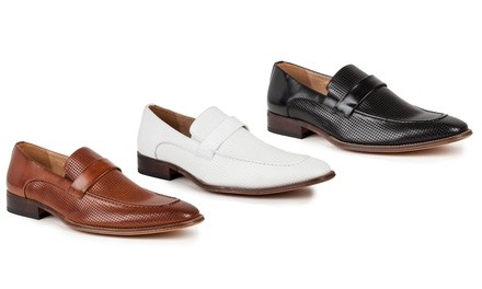 Signature Men's Moc-Toe Slip-On Loafers