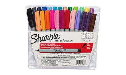 Sharpie Ultra-Fine Point Permanent Marker Set (24-Piece) in Assorted Colors