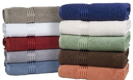 Lavish Home 100% Cotton Ribbon Hotel Towel Set (6-Piece)