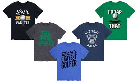 Instant Message: Men's Funny Golf Graphic Tees (S-3XL)