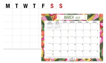TF Publishing 2019 Large Desk Pad Calendar