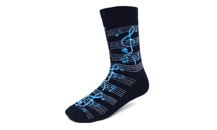 Men's Music Notes Novelty Socks