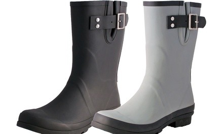 Nomad Footwear Women's Matte-Finish Buckle Rain Boot