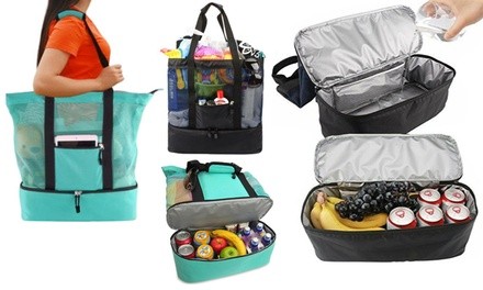 Multi-Function Picnic Bag with Insulated Drink and Food Compartment