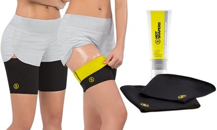 Compression Sauna Leg Shapers with Slimming Toning Gel