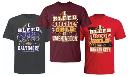 Men's Football Fan I Bleed T-Shirt