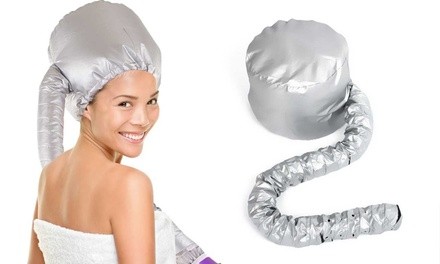 Soft Hands-Free Hair Dryer Bonnet Attachment