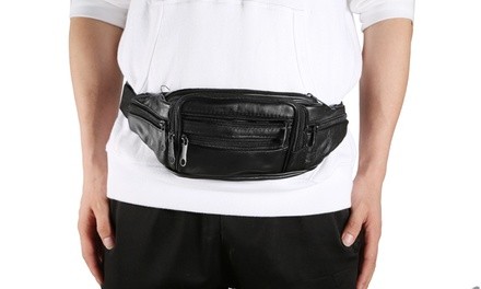 N'POLAR Leather Fanny Pack with Adjustable Strap