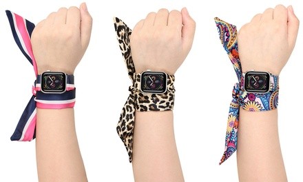 Posh Tech Silk Scarf Bands for Apple Watch Series 1, 2, 3, 4 & 5