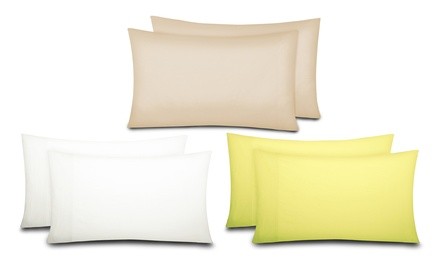 Sun Washed 100% Cotton Percale Weave Pillowcases (2-Piece) 