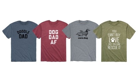 Instant Message Men's Doodle Dog Dad Tee (S–3XL)