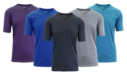 Galaxy By Harvic Men's Semi-Fitted Short-Sleeve V-Neck Tee (3-Pack, M-2XL)
