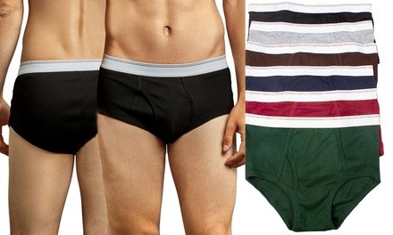 Men's 100% Cotton Briefs (6-Pack)