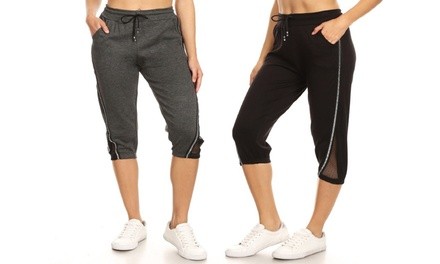 C-Mode Women's High-Waist Jogger Capris