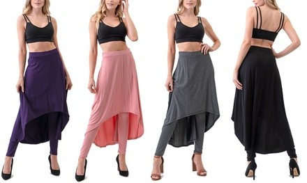 Ella Samani Women's Pants with Skirt Overlay. Plus Sizes Available