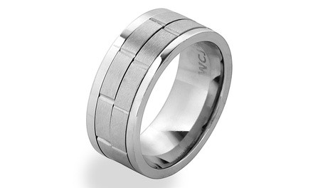 Men's Stainless Steel Dual Spinner Ring