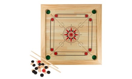 Carrom Board Game Classic Strike and Pocket Table Game for Adults and Kids