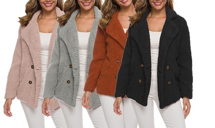 Women's Soft Comfy Lightweight Teddy Jacket