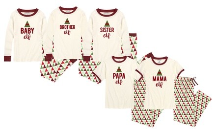 Nap Chat: Matching Family Elf Pajama Set