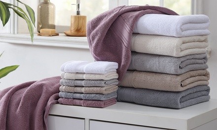 Royal Heritage 100% Cotton Zero Twist Hotel Towel Set (18-Piece)