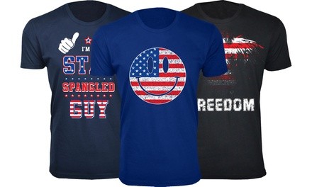 Rock and Luxe Apparel Men's 4th of July Themed T-Shirts (M–3XL)