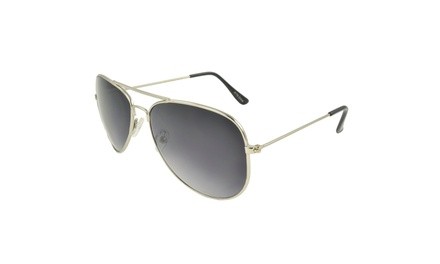 MLC EYEWEAR Tri-Layer Chic Aviator Sunglasses - SILVERPB2