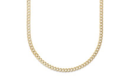 10K Yellow Gold 2.3MM Cuban Link Chain Necklace by MORICCI