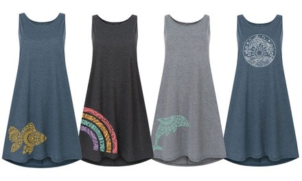 Women's Mandala & Rainbow Tank Dresses