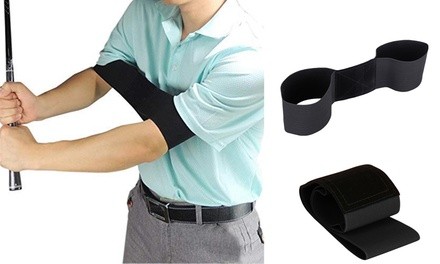 Golf Swing Training Arm Elastic Band Posture Motion Correction Belt Beginner