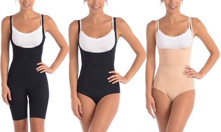 Body Beautiful Slimming Targeted Front Panel Shapewear Bodysuit. Plus Sizes Available.