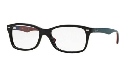 Ray-Ban Matte Black Grey Eyeglasses RX5228-5544-53