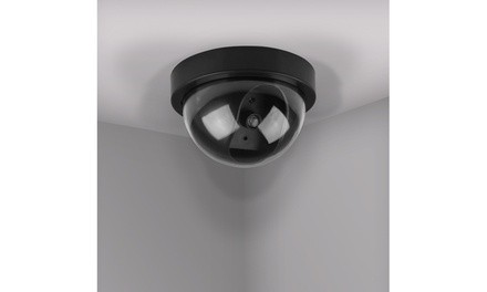 Dummy Security Dome Camera with Flashing Red LED Light (2-, 4-, or 8-Pack)