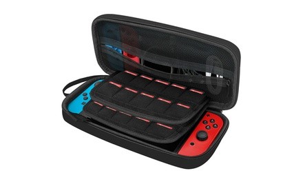 SuprJETech Carrying Case for Nintendo Switch with 20 Game Cartridge Holders