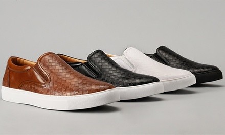 Men's Coastal Weave Slip-On Sneakers