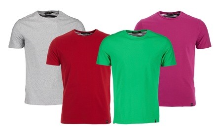 Men's Crew Neck Solid T-Shirt (S-2XL)