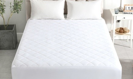 Diamond Quilted Mattress Pad Cover with 16