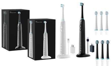 FLUX Oscillating Toothbrush with Rechargeable Battery and 3 Brush Heads