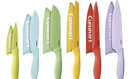 Cuisinart C55-12PCER1 Advantage Color Collection 12-Pc Knife Set w/ Blade Guards