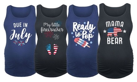 Instant Message: Women's Fourth of July Maternity Tanks