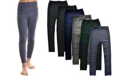 Girls' Fleece-Lined Leggings (6-Pack)