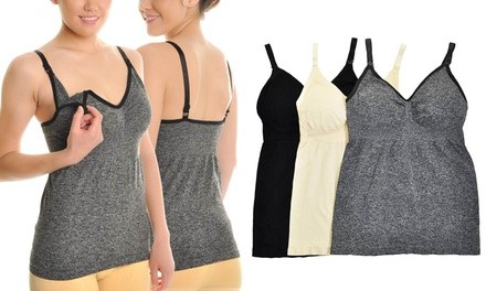 Angelina Seamless Nursing Tank Tops (3-Pack)