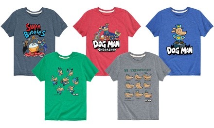 Kids' Licensed Dog Man Graphic Tees 