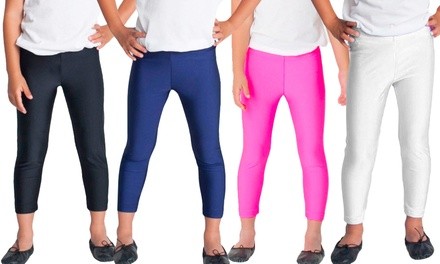 Kiddo Girls' Full-Length Seamless Leggings (3-Pack)