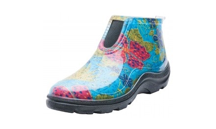 Principle Plastics Inc 2841BL07 Size 7 Women in.s Blue Rain & Garden Ankle Boots
