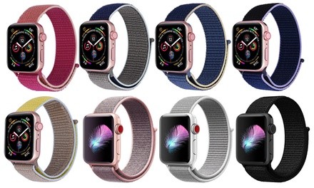 Nylon Sports Loop Breathable Weave Band for Apple Watch Series 1, 2, 3, 4 & 5