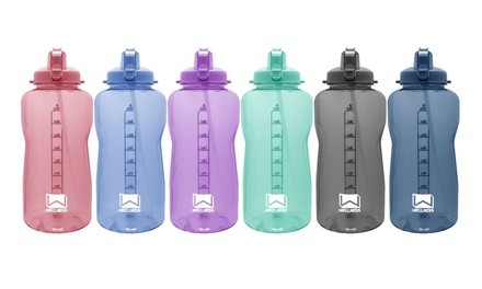 1 Gal. Giant Water Bottle with Carry Handle and Straw