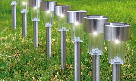 Solar LED Garden Pathway Stake Lights (12- or 24-Pack)