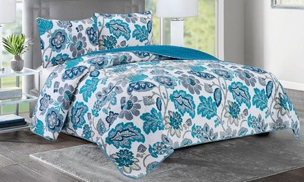 Glory Home Design Elisa Lavish Patterned Quilt Set 