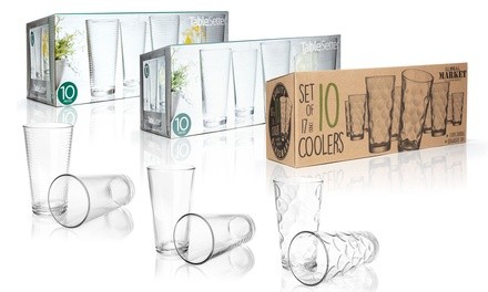 Closeout: Heavyweight 17oz Drinking Glasses (Set of 10)
