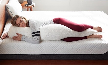 LUCID Shredded Memory Foam Body Pillow with Bamboo Cover